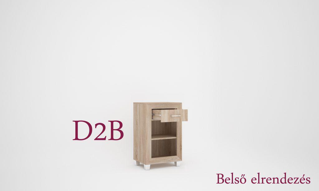 Dany elemes tálaló szekrény  D2-es  BALOS alsó komód eleme (DIV)