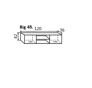 Big 45 felső polcos elem (KZS)
