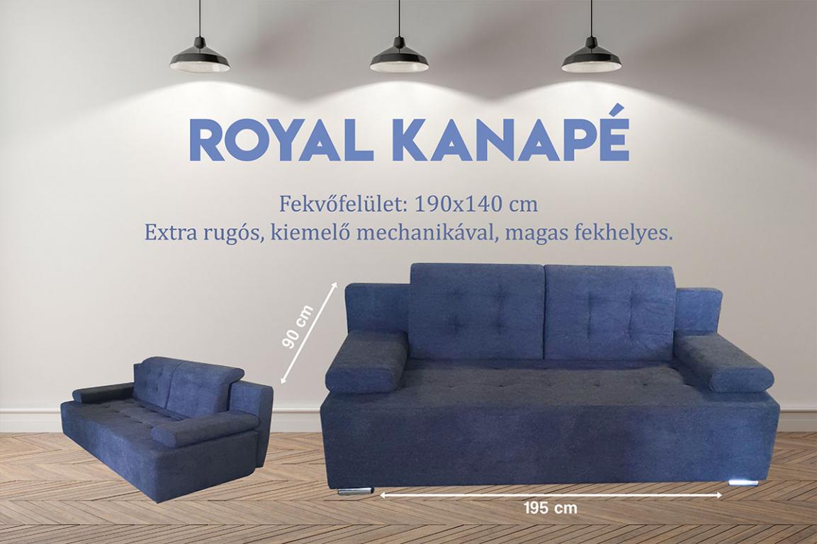Royal kanapé szivacsos (B)