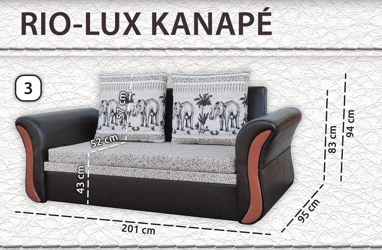 Rió Lux kanapé (K)