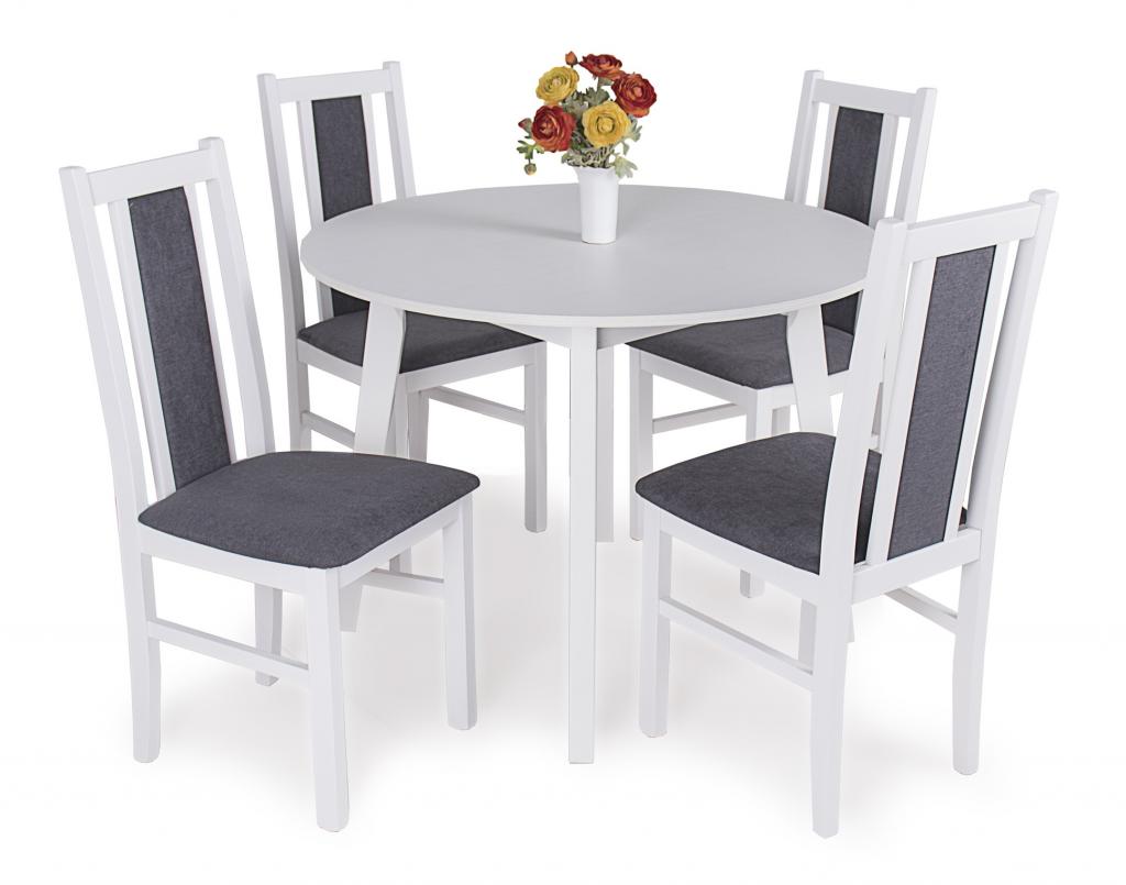 Anita kerek asztal Félix székkel 4-személyes étkező garnitúra (TG)