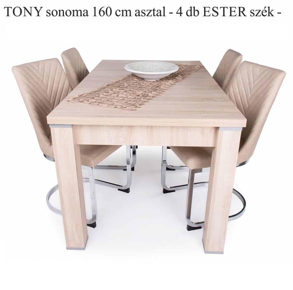 Ester étkezőgarnitúra Tony asztallal - 4 személyes (DIV)