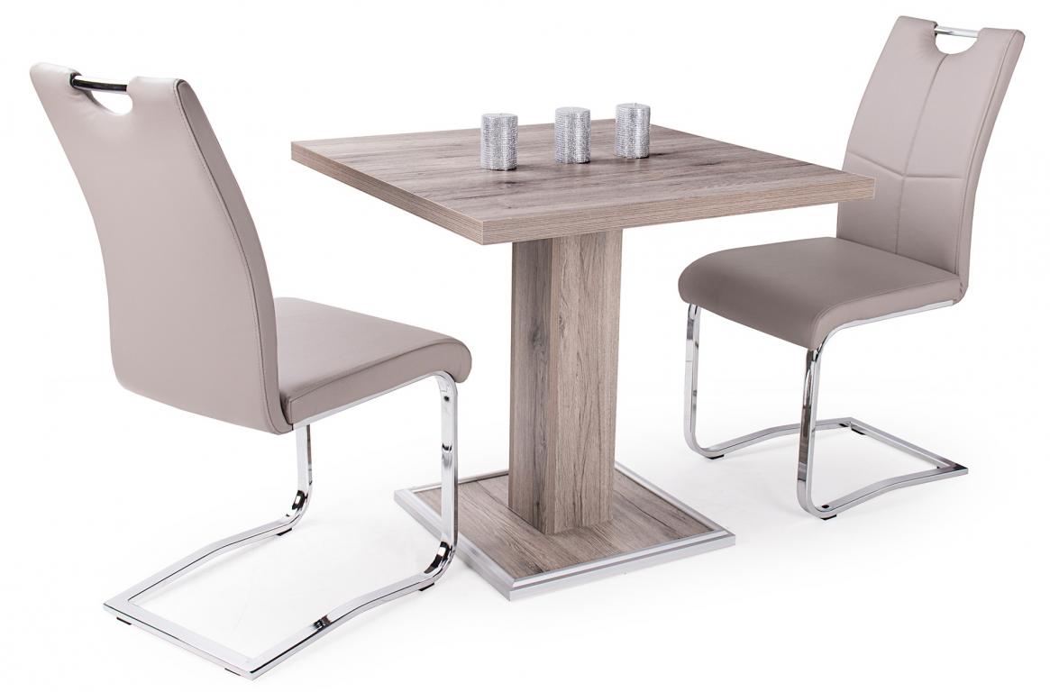 Coctail asztal 80 x 80 és 2 db Mona szék (DIV)
