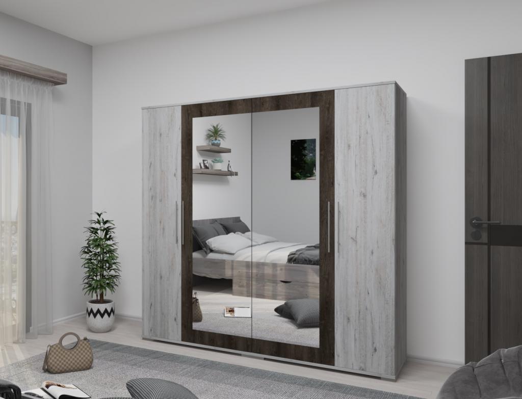 Cleopátra gardróbszekrény - 200 cm széles (TT)