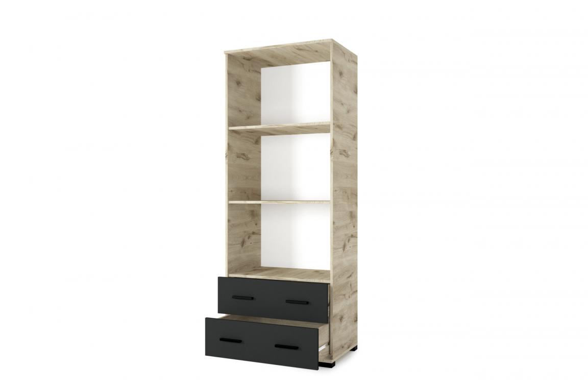 Galaxy G8 gardrób - tükrös, fiókos elem  80 cm (DIV)