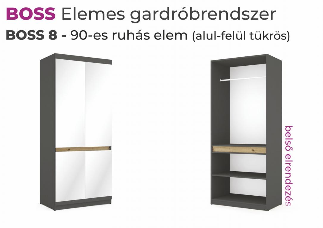BOSS 8 - ruhás elem - tükrös - 90 cm (DIV)