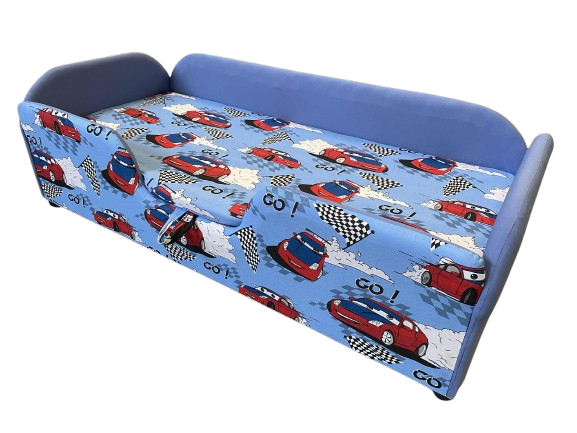 KÉSZLETEN AZONNAL VIHETŐ Körbe támlás gyerekágy (fiús) (J)