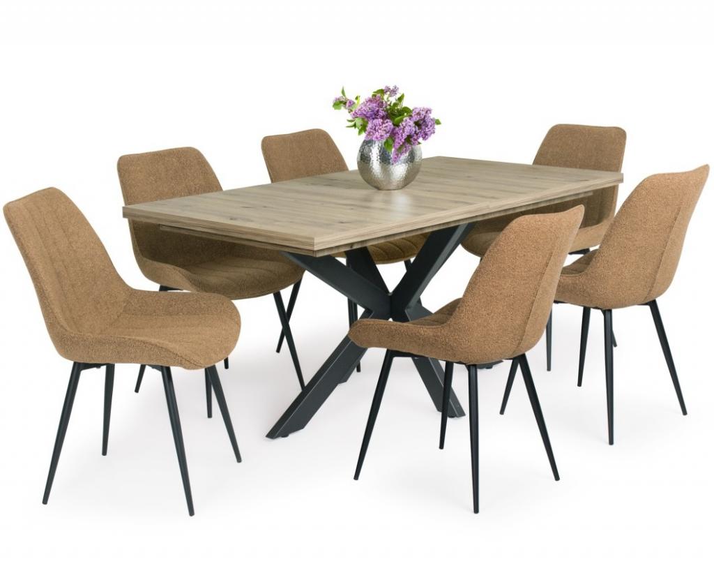 Dexter étkezőgarnitúra Dorothy asztallal - 6 személyes