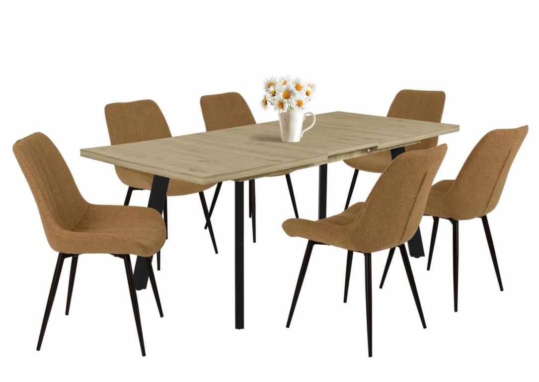 Dexter étkezőgarnitúra Linett asztallal - 6 személyes (DIV)