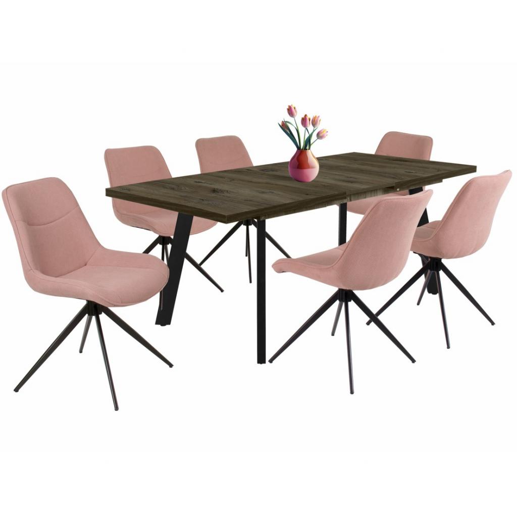 Fox étkezőgarnitúra Linett asztallal - 6 személyes (DIV)