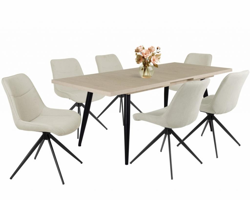 Fox étkezőgarnitúra Alaska asztallal - 6 személyes (DIV)