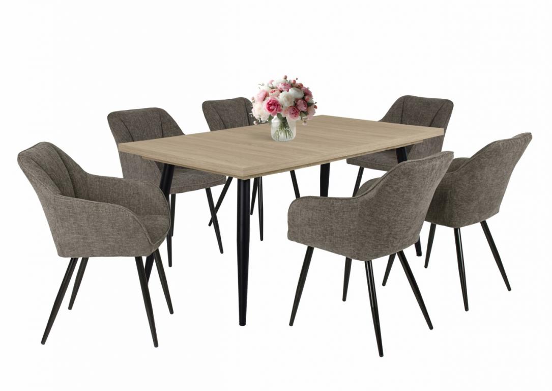 Fiesta étkezőgarnitúra Alaska asztallal - 6 személyes (DIV)