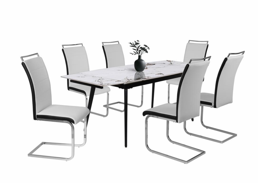 Száva étkezőgarnitúra Rebeka asztallal - 6 személyes (DIV)