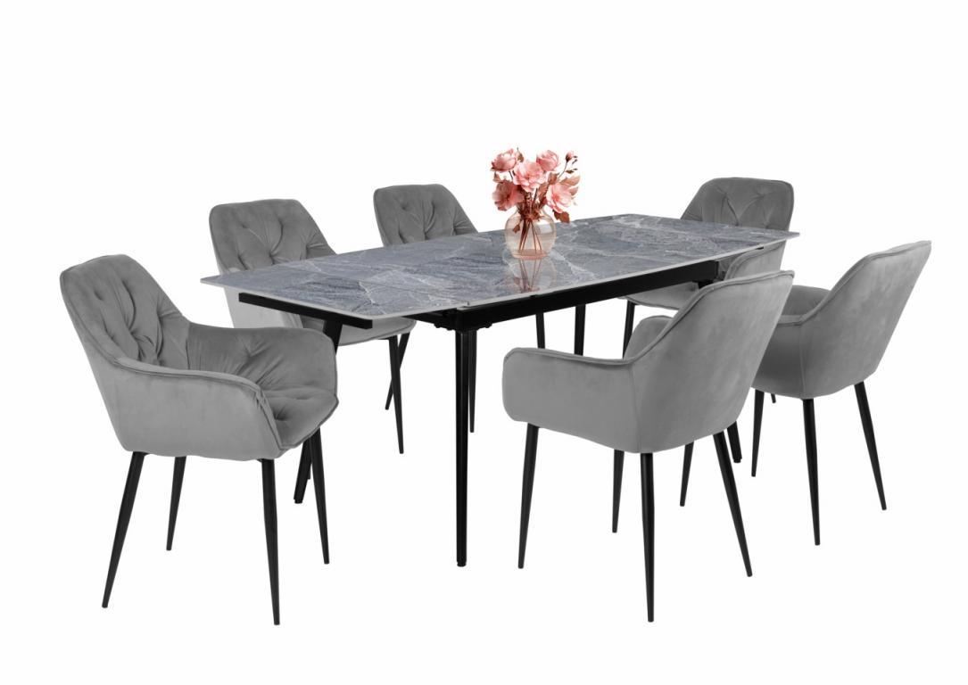 Noel étkezőgarnitúra Rebeka asztallal - 6 személyes (DIV)