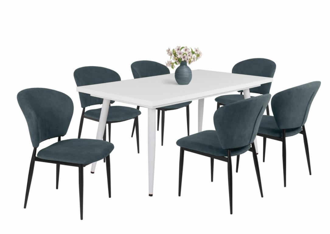 Anett étkezőgarnitúra Alaska asztallal - 6 személyes (DIV)