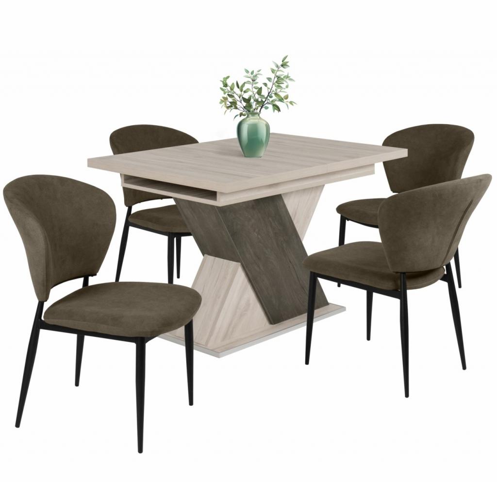 Anett étkezőgarnitúra Diana asztallal - 4 személyes (DIV)