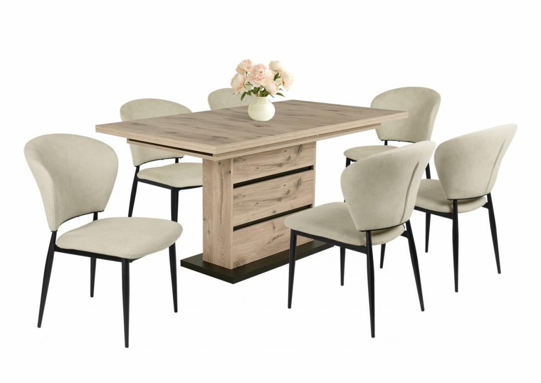 Anett étkezőgarnitúra Sydney asztallal - 6 személyes (DIV)