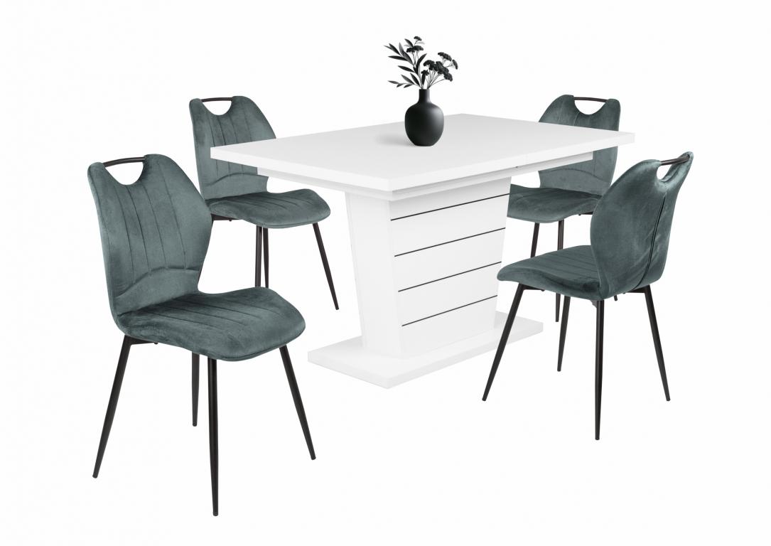 Kinga étkezőgarnitúra Fanni asztallal - 4 személyes (DIV)