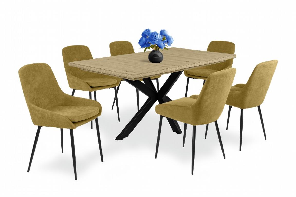 Maxim étkezőgarnitúra Dorothy asztallal - 6 személyes (DIV)