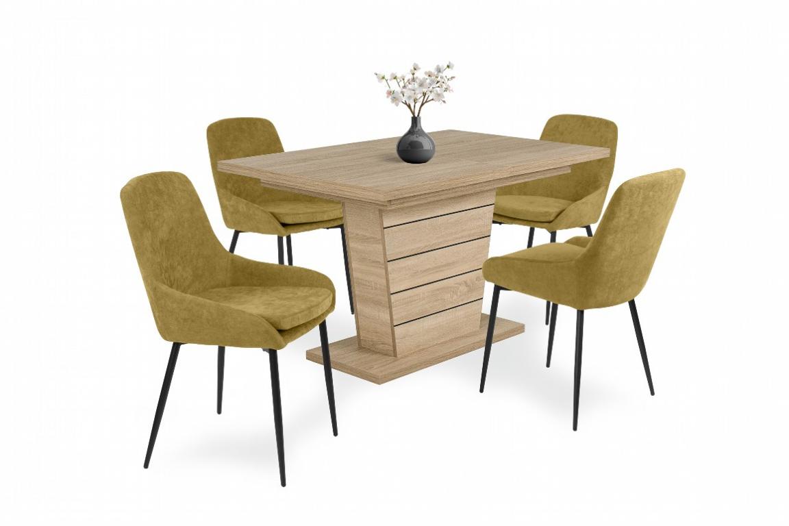 Maxim étkezőgarnitúra Fanni asztallal - 4 személyes (DIV)