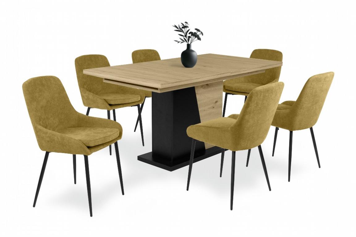 Maxim étkezőgarnitúra Norton asztallal - 6 személyes (DIV)