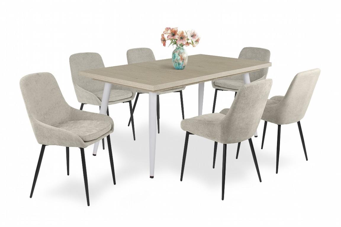 Maxim étkezőgarnitúra Alaska asztallal - 6 személyes (DIV)