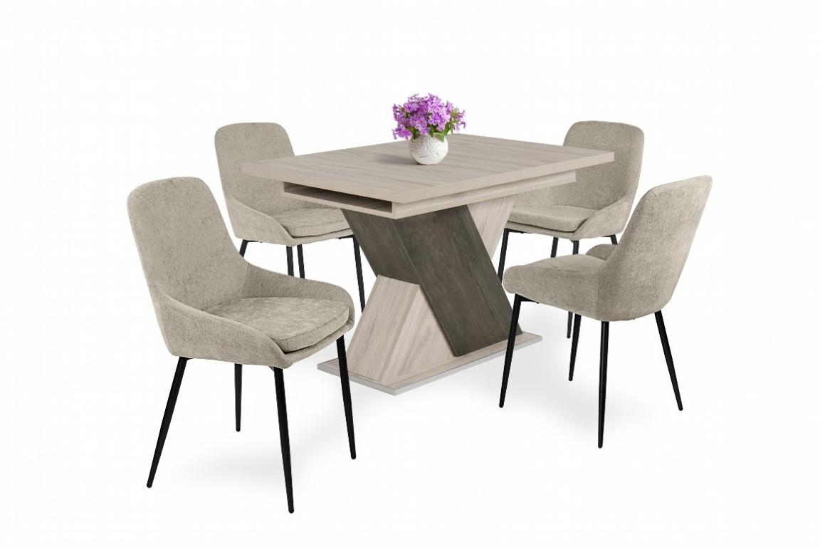  Maxim étkezőgarnitúra Diana asztallal - 4 személyes (DIV)