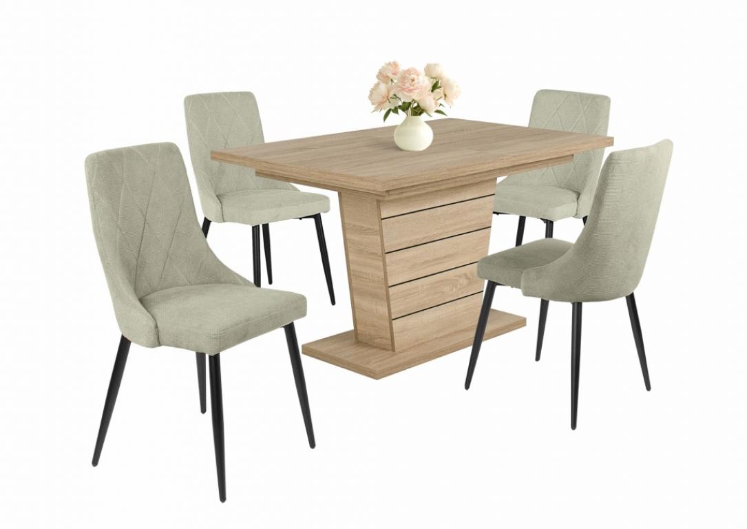 Alina étkezőgarnitúra Fanni asztallal - 4 személyes (DIV)