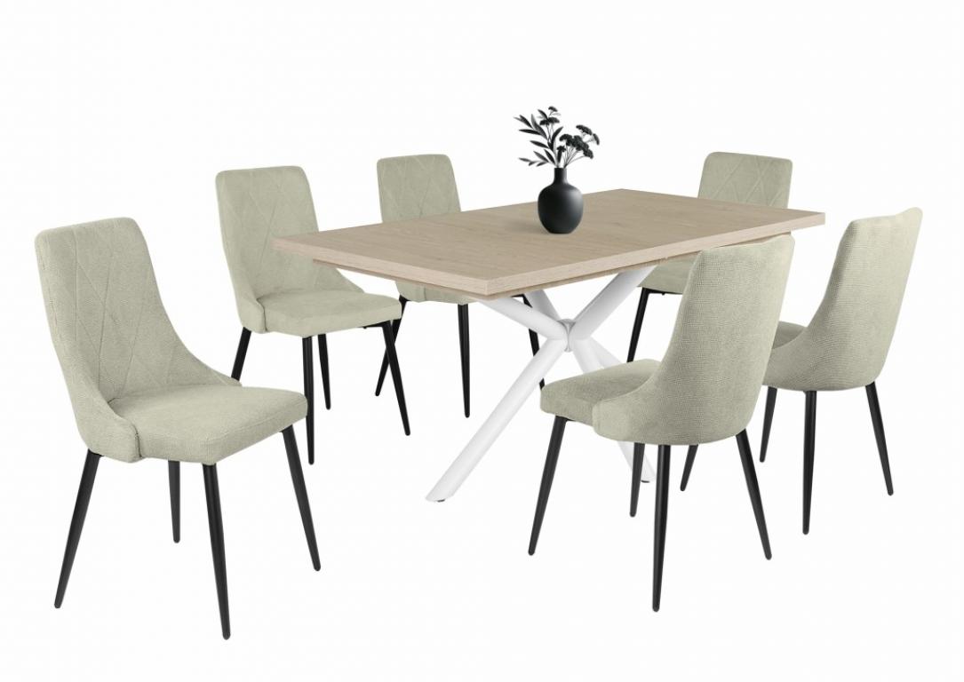 Alina étkezőgarnitúra Suzy asztallal - 6 személyes (DIV)