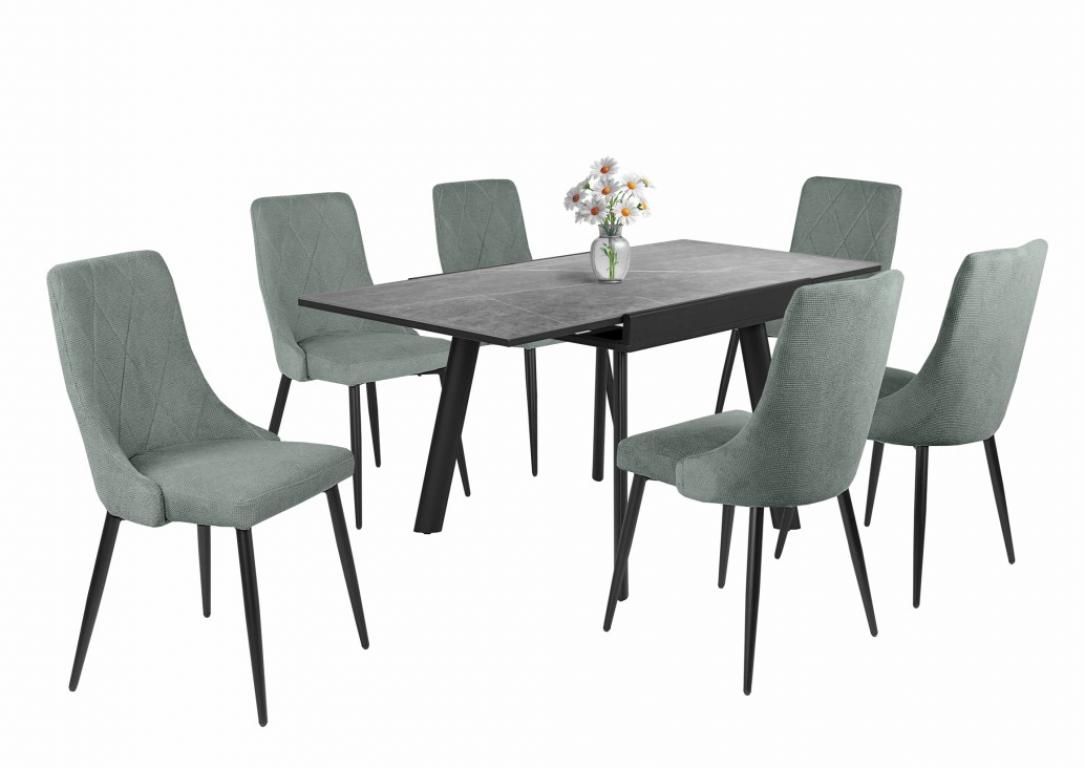 Alina étkezőgarnitúra Diaz asztallal - 6 személyes (DIV)