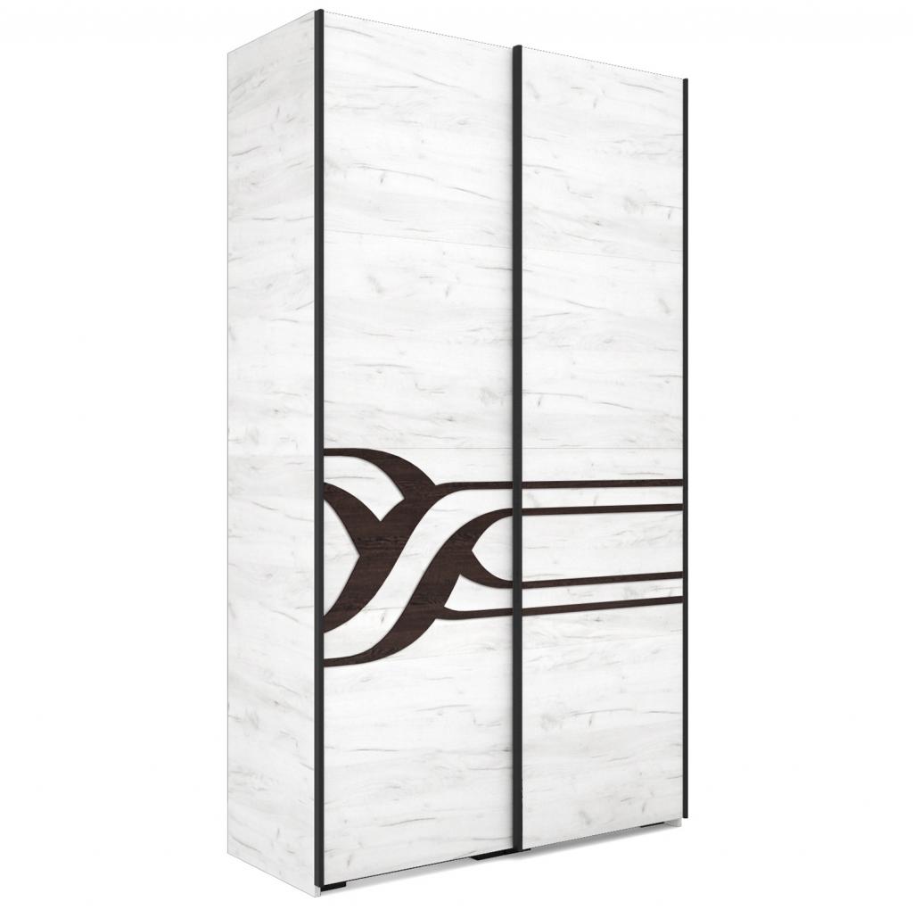 Ronin tolóajtós gardróbszekrény - 134 cm széles, 2 ajtós változat (DIV)