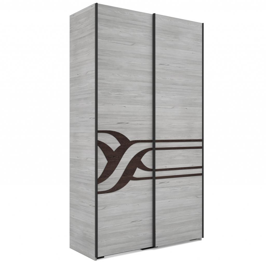 Ronin tolóajtós gardróbszekrény - 134 cm széles, 2 ajtós változat (DIV)