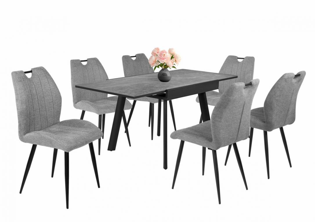 Nelly étkezőgarnitúra Diaz asztallal - 6 személyes (DIV)