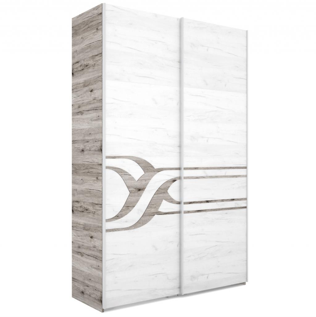 Ronin tolóajtós gardróbszekrény - 154 cm széles, 2 ajtós változat (DIV)