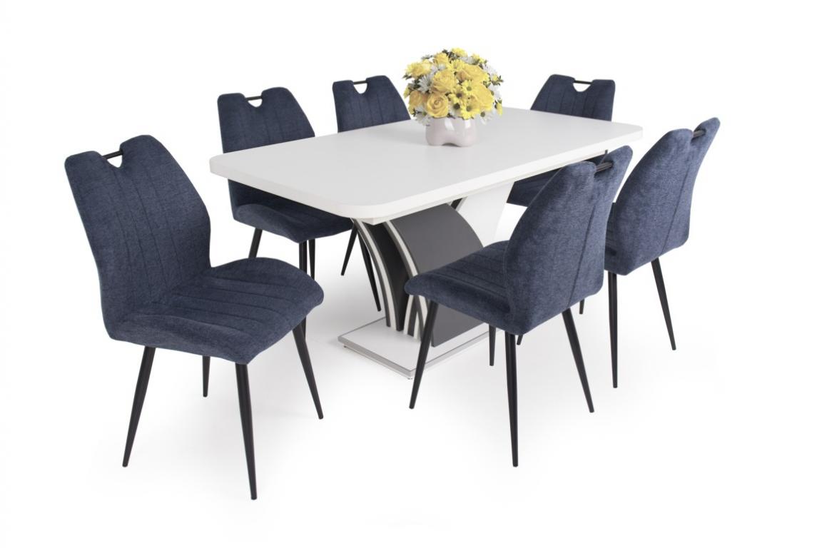Nelly étkezőgarnitúra Enzo asztallal - 6 személyes (DIV)