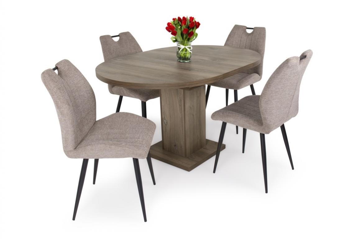 Nelly étkezőgarnitúra Marocco kör / ovális asztallal - 4 személyes (DIV)