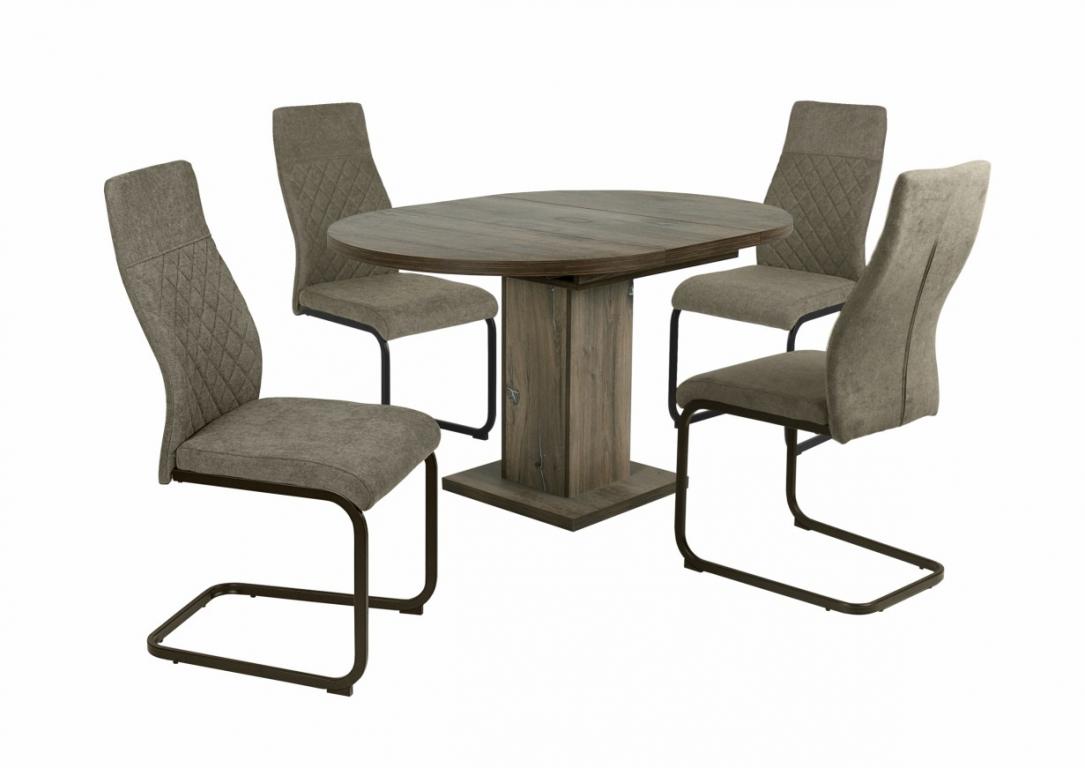 Teo étkezőgarnitúra Marocco kör / ovális asztallal - 4 személyes (DIV)