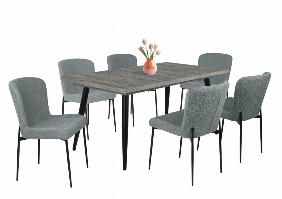 Blanka étkezőgarnitúra Alaska asztallal - 6 személyes (DIV)