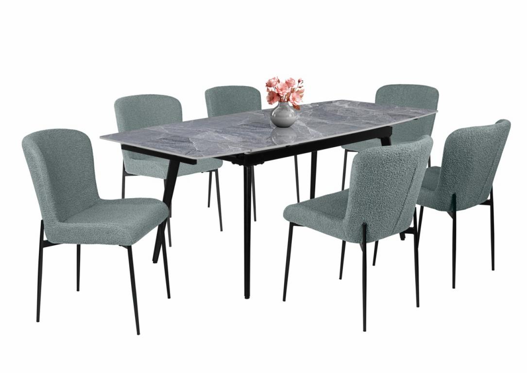 Blanka étkezőgarnitúra Rebeka asztallal - 6 személyes (DIV)