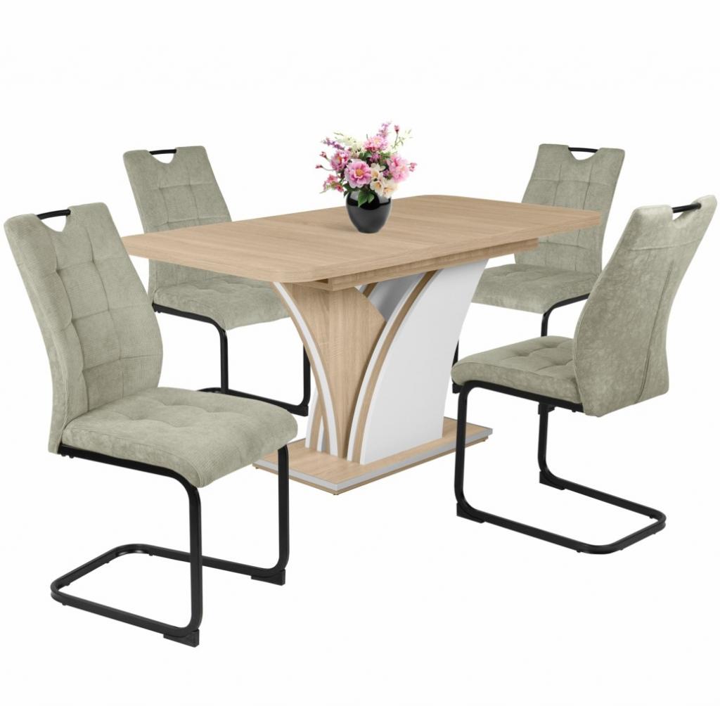 Bruno étkezőgarnitúra Enzo asztallal - 4 személyes (DIV)