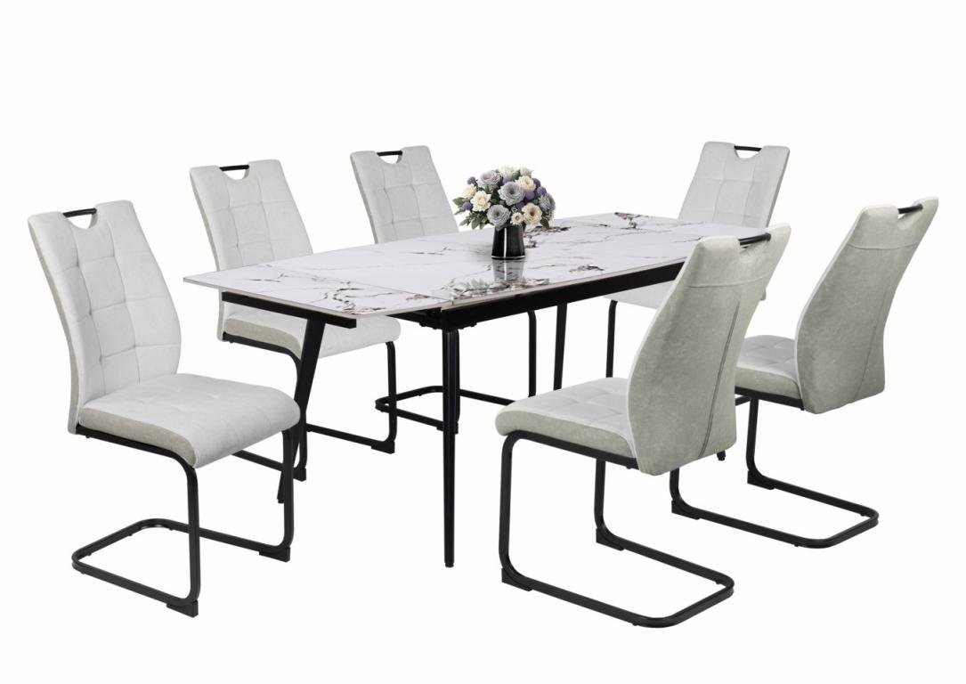 Bruno étkezőgarnitúra Rebeka asztallal - 6 személyes (DIV)