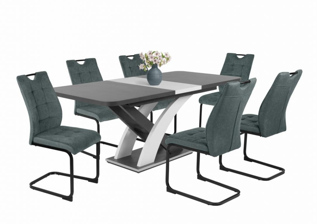 Bruno étkezőgarnitúra Elis asztallal - 6 személyes (DIV)