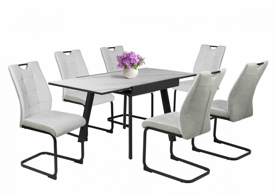 Bruno étkezőgarnitúra Diaz asztallal - 6 személyes (DIV)