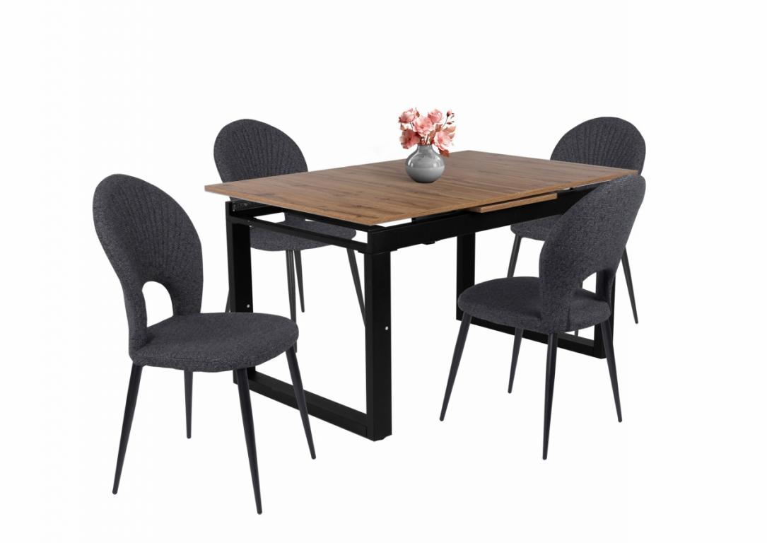 Mango étkezőgarnitúra Kornél asztallal - 4 személyes (DIV)