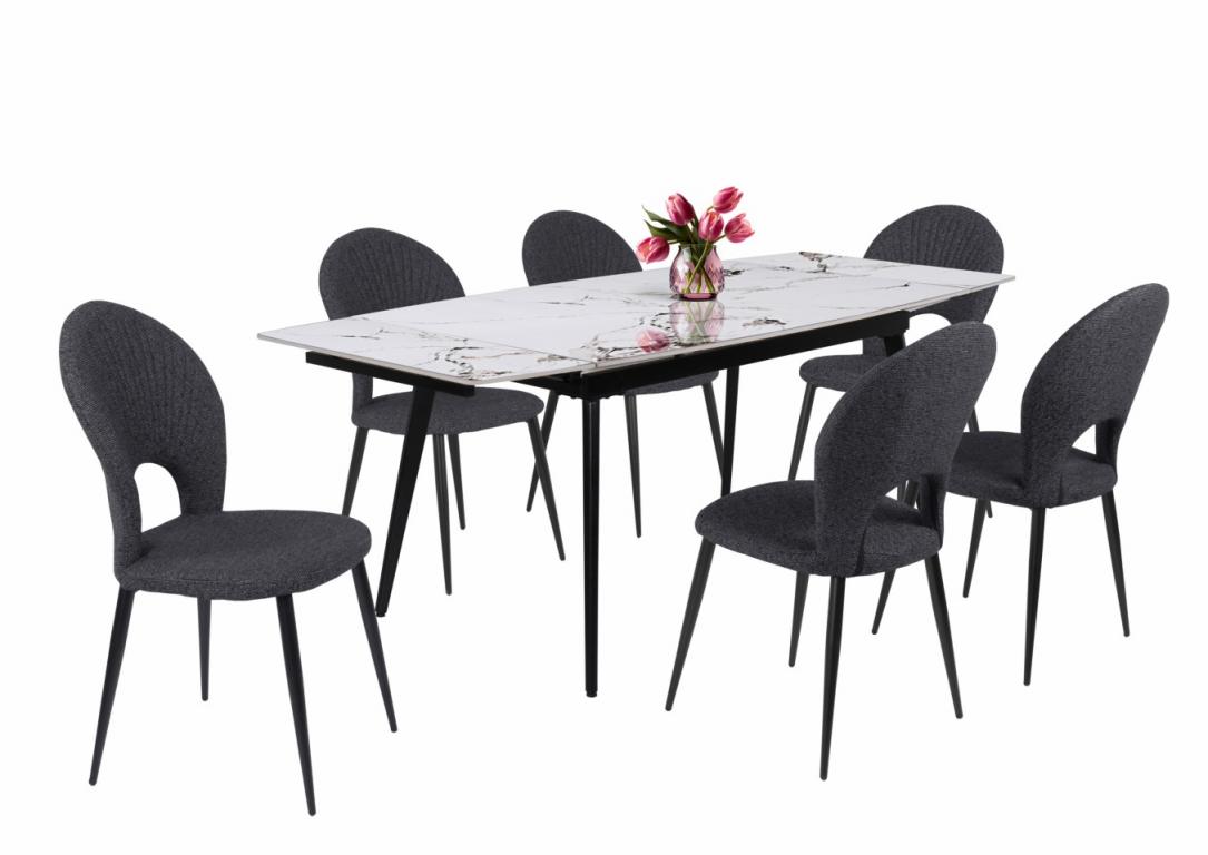 Mango étkezőgarnitúra Rebeka asztallal - 6 személyes (DIV)