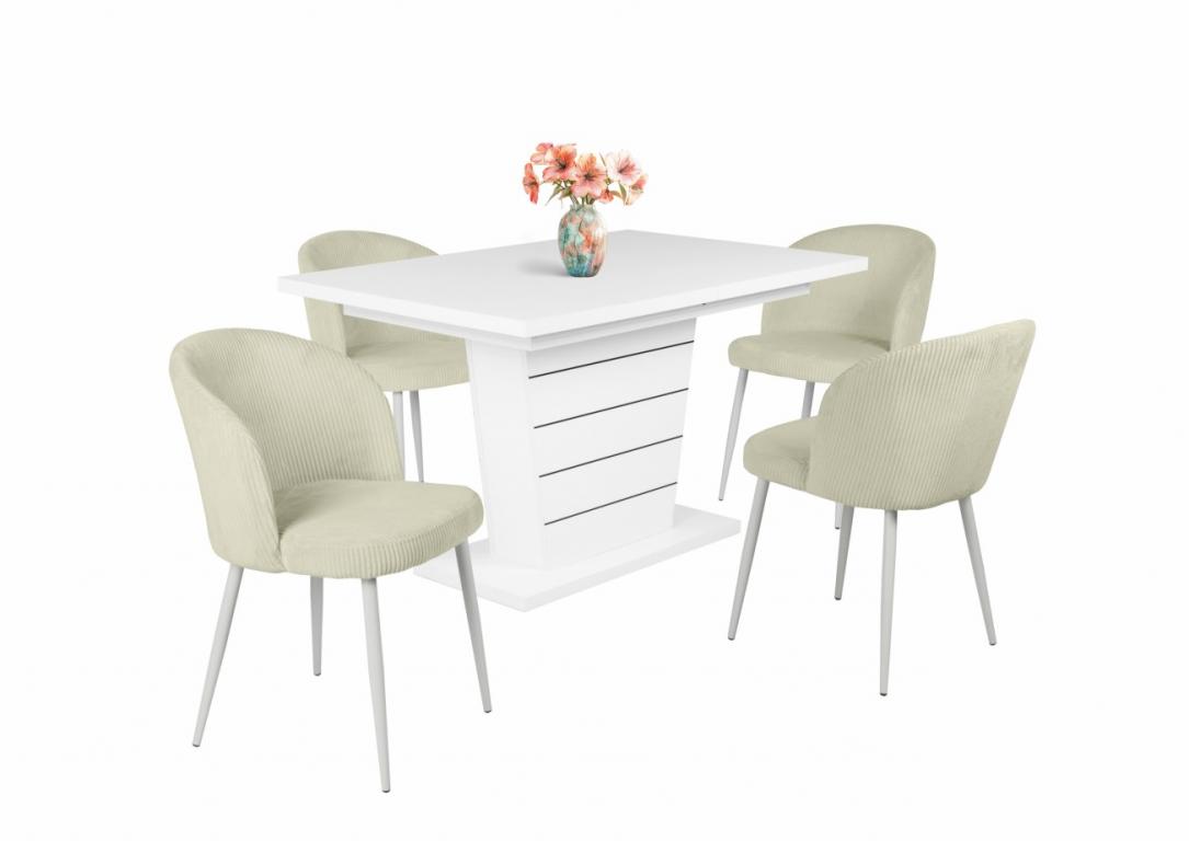 Olaf étkezőgarnitúra Fanni asztallal - 4 személyes (DIV)