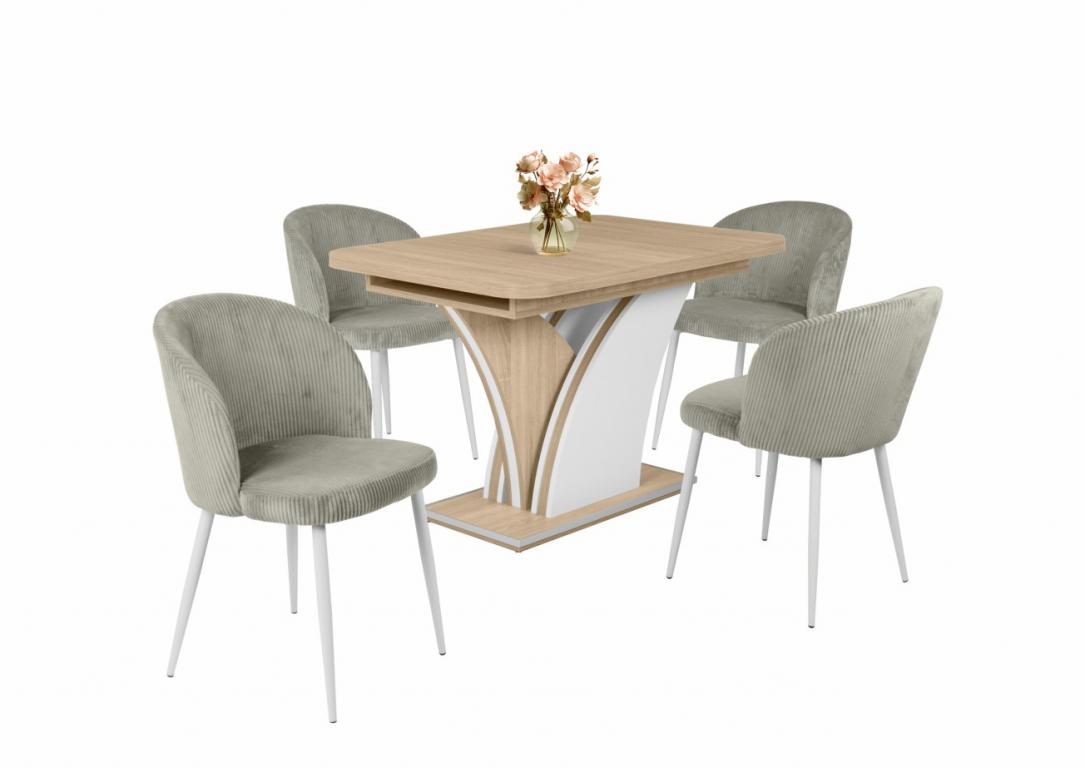 Olaf étkezőgarnitúra Enzo asztallal - 4 személyes (DIV)