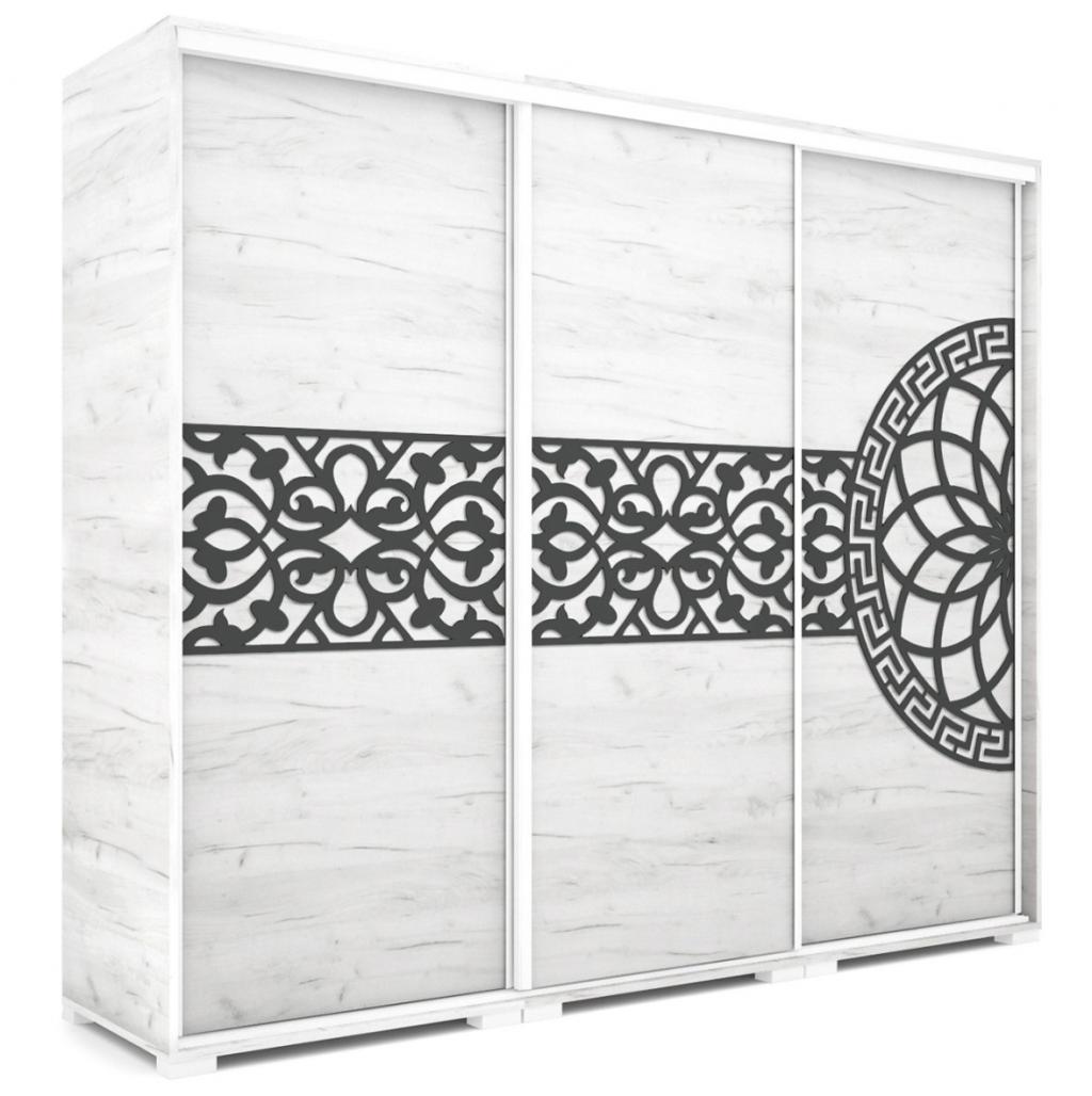 Lotus tolóajtós gardróbszekrény - 239 cm széles (DIV)