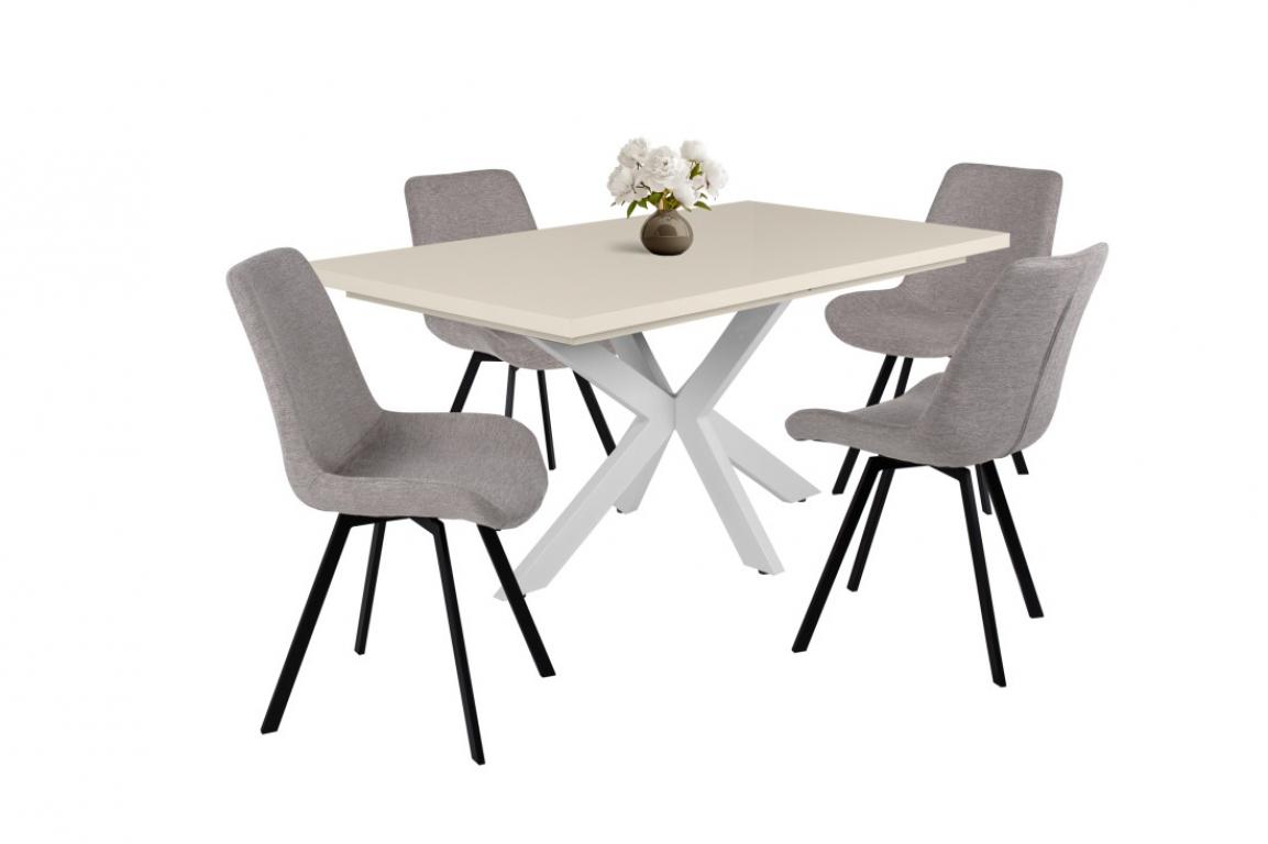 Milla étkezőgarnitúra Magasfényű Dorothy asztallal - 4 személyes (DIV)