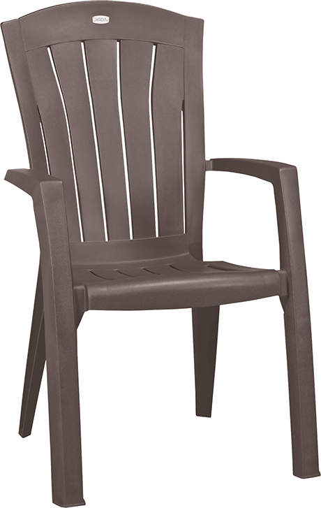 ALLIBERT SANTORINI műanyag kerti szék - cappuccino (Méret: 61 x 65 x 99) (RP)